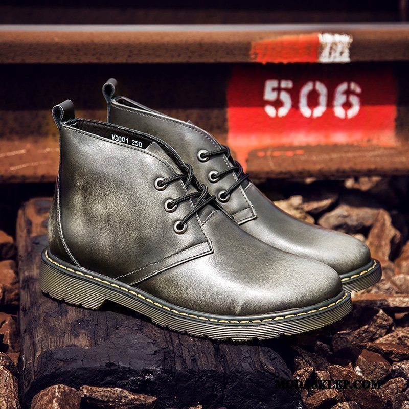 Męskie Czyścibut Na Sprzedaż Wysokie Vintage Brytyjski Męska Skórzane Buty Brązowy