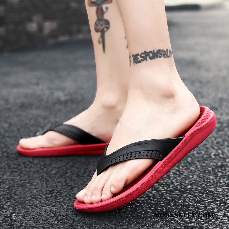 Męskie Japonki Kup Buty Plażowe Lato Kapcie Odzież Wierzchnia Niebieski