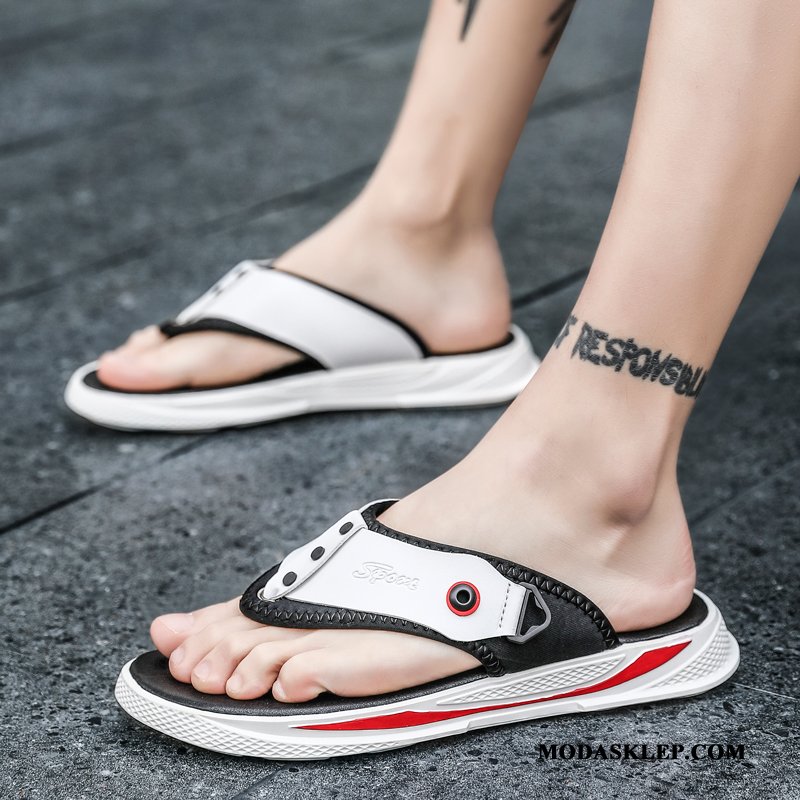 Męskie Japonki Kup Tendencja Kapcie Męska Plażowe Outdoor Czarny