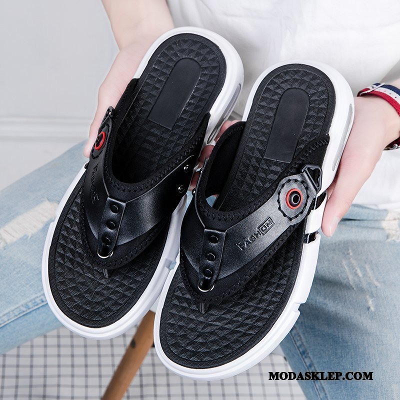 Męskie Japonki Oferta Osobowość Plażowe Tendencja Sandały Buty Biały