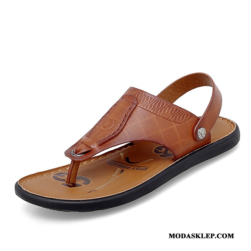 Męskie Japonki Online Lekkie Męska Odzież Wierzchnia Outdoor Casual Brązowy