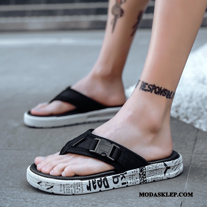 Męskie Japonki Online Odzież Wierzchnia Tendencja Buty 2019 Moda Czarny