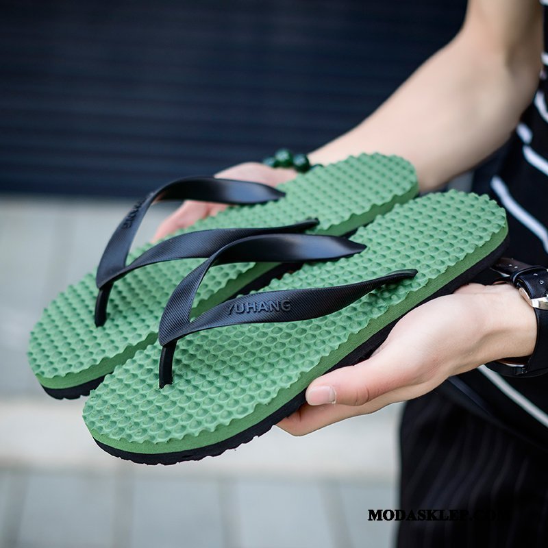 Męskie Japonki Sklep Buty Casual Antypoślizgowe Kapcie Osobowość Czarny