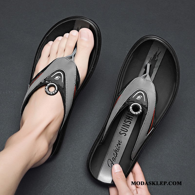 Męskie Japonki Sklep Tendencja Odzież Wierzchnia Buty Outdoor Męska Czarny
