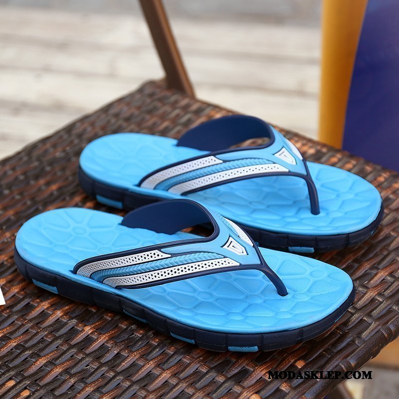 Męskie Japonki Sprzedam Męska Casual Antypoślizgowe Proste Plażowe Niebieski Zielony