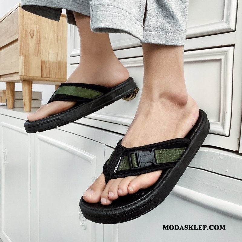 Męskie Japonki Tanie Antypoślizgowe Outdoor Odzież Wierzchnia Tendencja Moda Czerwony