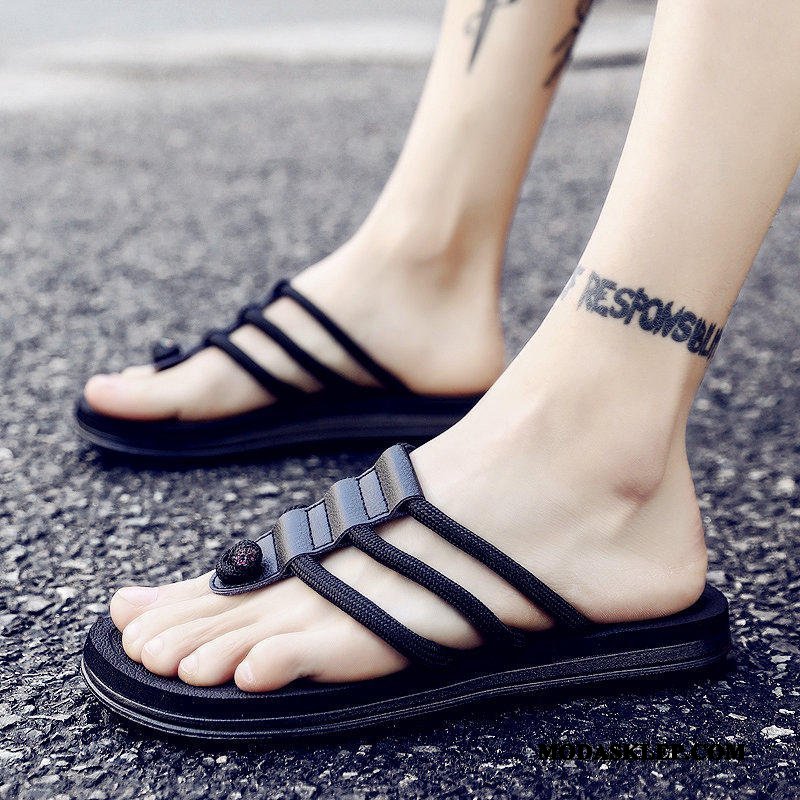 Męskie Japonki Tanie Buty Kapcie Wewnątrz Casual Plażowe Żółty