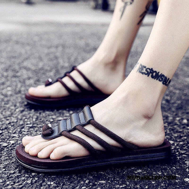 Męskie Japonki Tanie Buty Kapcie Wewnątrz Casual Plażowe Żółty