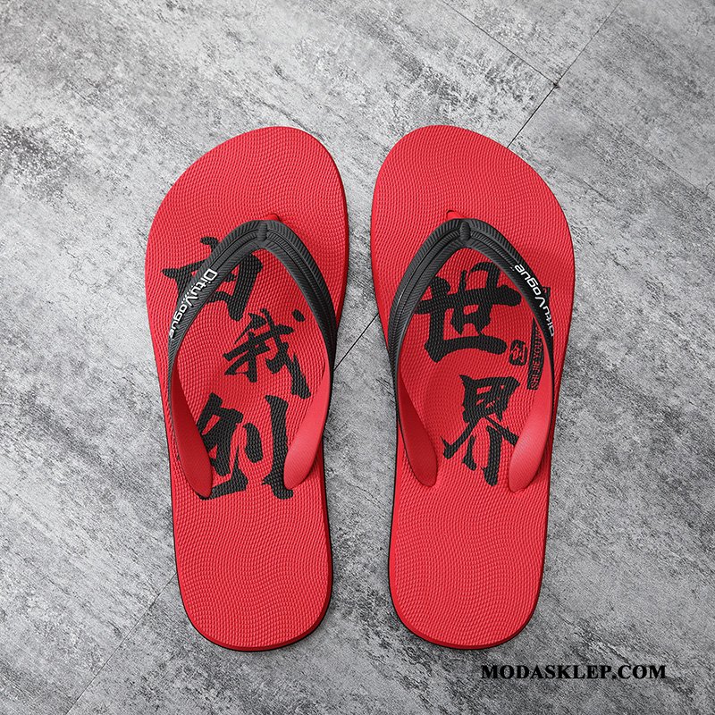 Męskie Japonki Tanie Moda Kreatywne Męska Odzież Wierzchnia Lato Czarny