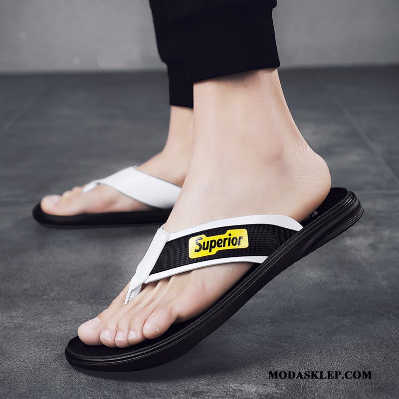 Męskie Japonki Tanie Sandały Tendencja Outdoor Męska Lato Czarny Czerwony