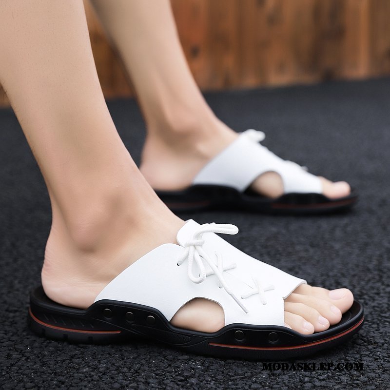 Męskie Kapcie Sklep Tendencja Sandały Outdoor Plażowe Lato Czarny