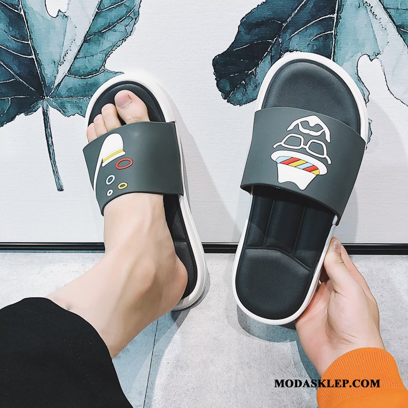 Męskie Kapcie Sprzedam Buty Plażowe Casual Lato Outdoor Czarny