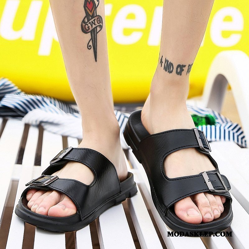 Męskie Kapcie Sprzedam Lato Plażowe Buty Odzież Wierzchnia Moda Czerwony