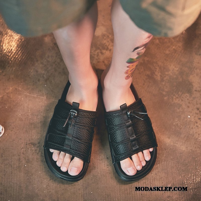 Męskie Kapcie Sprzedam Wszystko Pasuje Lato Osobowość Moda Tendencja Szary