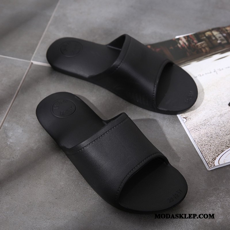 Męskie Kapcie Tanie Antypoślizgowe Lato Buty Męska Do Kąpieli Niebieski