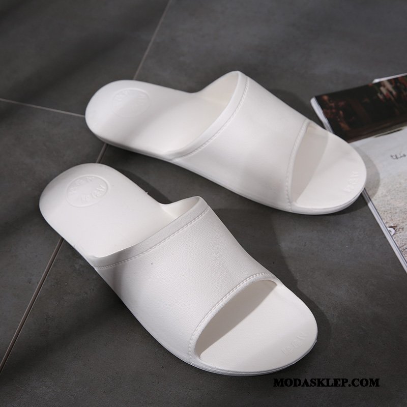 Męskie Kapcie Tanie Antypoślizgowe Lato Buty Męska Do Kąpieli Niebieski