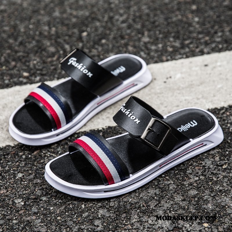 Męskie Kapcie Tanie Outdoor Tendencja Buty Sandały Casual Biały
