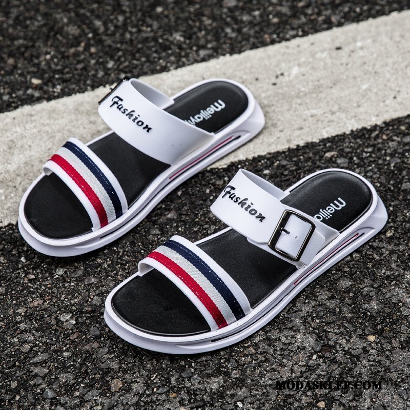 Męskie Kapcie Tanie Outdoor Tendencja Buty Sandały Casual Biały