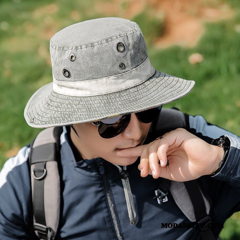Męskie Kapelusz Sklep Męska Czapka Słoneczna Outdoor Ochrona Przed Słońcem Kapelusz Rybacki Khaki