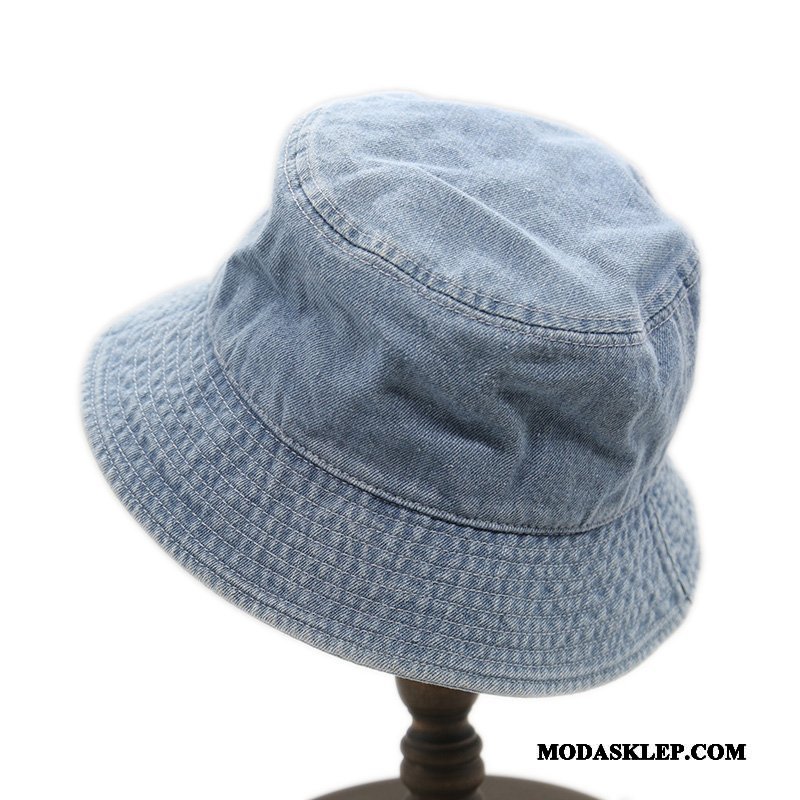 Męskie Kapelusz Sprzedam Vintage Casual Trendy Męska Damska Jasny Niebieski Czysta