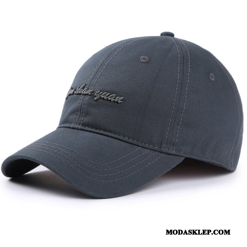 Męskie Kapelusz Tanie Czapka Męska Trendy Casual Outdoor Ciemno Niebieski Czarny