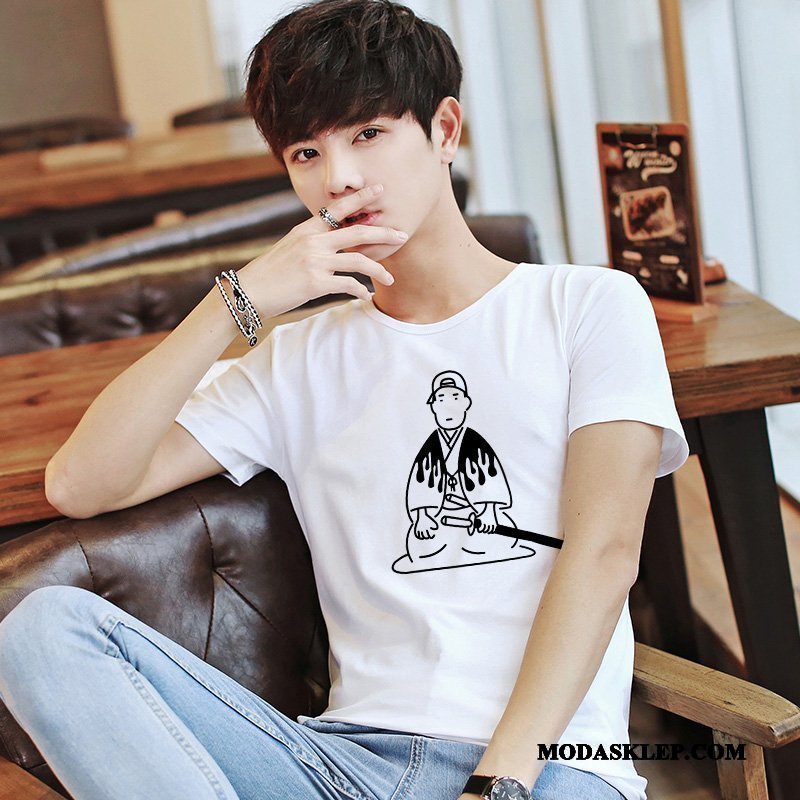 Męskie Koszulki Sklep Lato Topy T-shirt 2019 Moda Szary