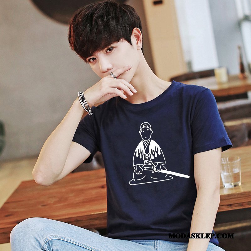 Męskie Koszulki Sklep Lato Topy T-shirt 2019 Moda Szary