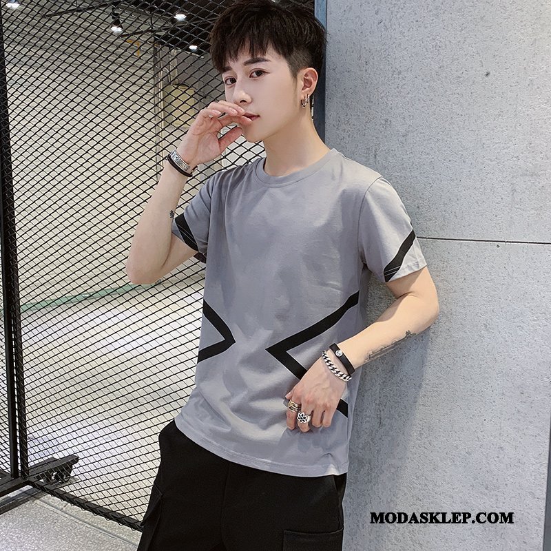 Męskie Koszulki Sprzedam Krótki Rękaw T-shirt Wiosna Nowy Slim Fit Biały