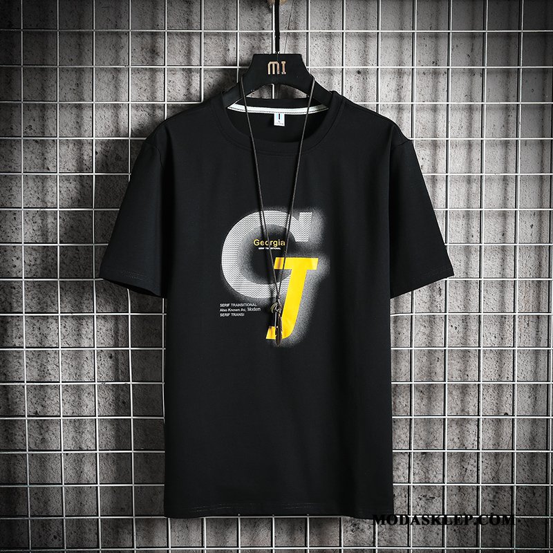 Męskie Koszulki Sprzedam T-shirt Nowy Tendencja Piękny Student Biały