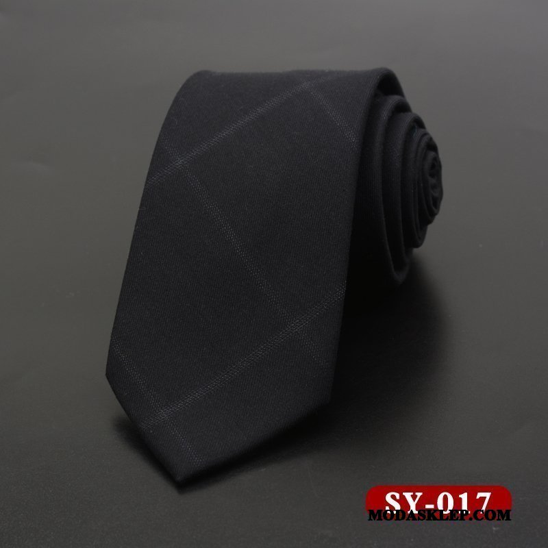 Męskie Krawat Dyskont Męska Brytyjski Pudełko Na Prezenty Krata Moda Niebieski Szary