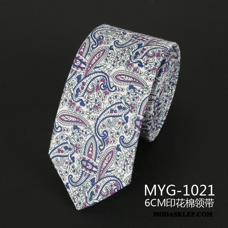 Męskie Krawat Sprzedam Męska Vintage Wzór Eleganckie Wielki Biały