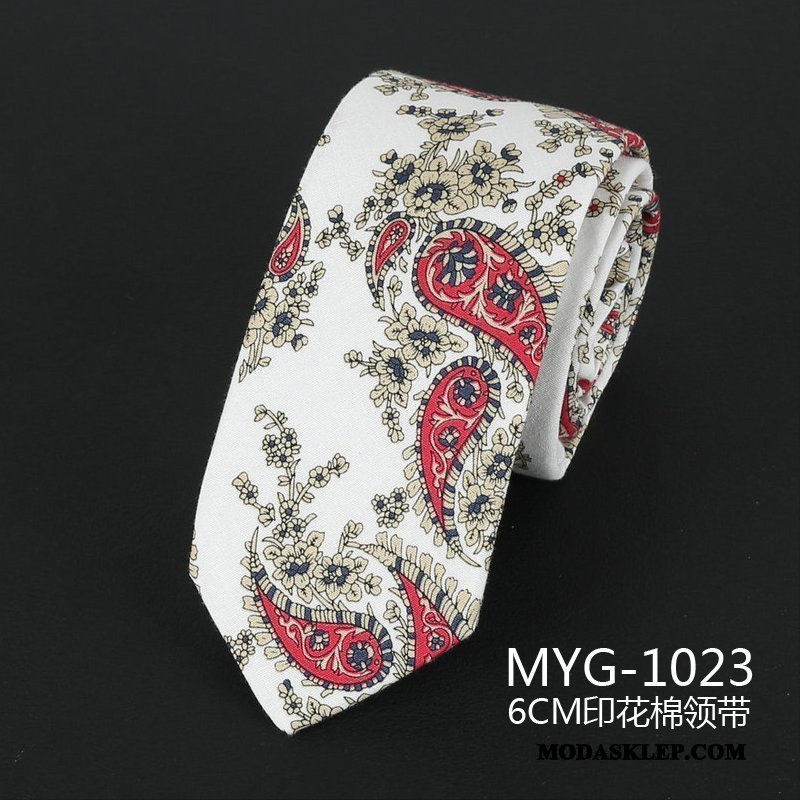 Męskie Krawat Sprzedam Męska Vintage Wzór Eleganckie Wielki Biały