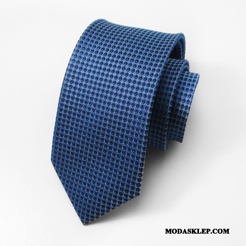 Męskie Krawat Sprzedam Pan Młody Biznes Sukienka 7 Cm Moda Niebieski