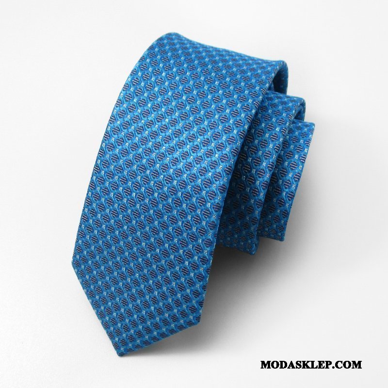 Męskie Krawat Sprzedam Pan Młody Biznes Sukienka 7 Cm Moda Niebieski