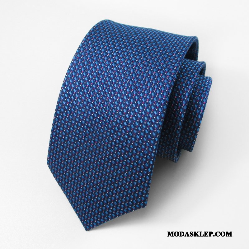 Męskie Krawat Sprzedam Pan Młody Biznes Sukienka 7 Cm Moda Niebieski