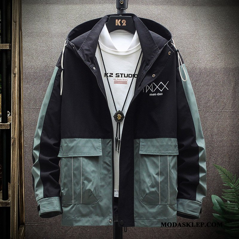 Męskie Kurtki Oferta Casual Kurtka Tendencja Nowy Męska Beżowy