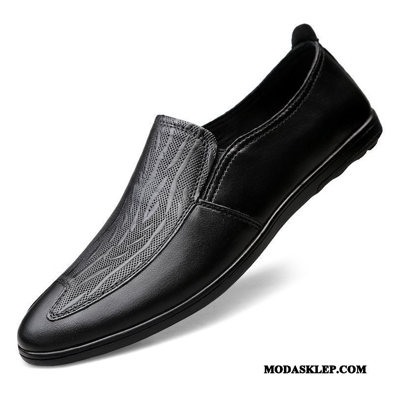 Męskie Mokasyny Kupię Lato Prawdziwa Skóra Buty Żeglarskie 2019 Tendencja Brązowy