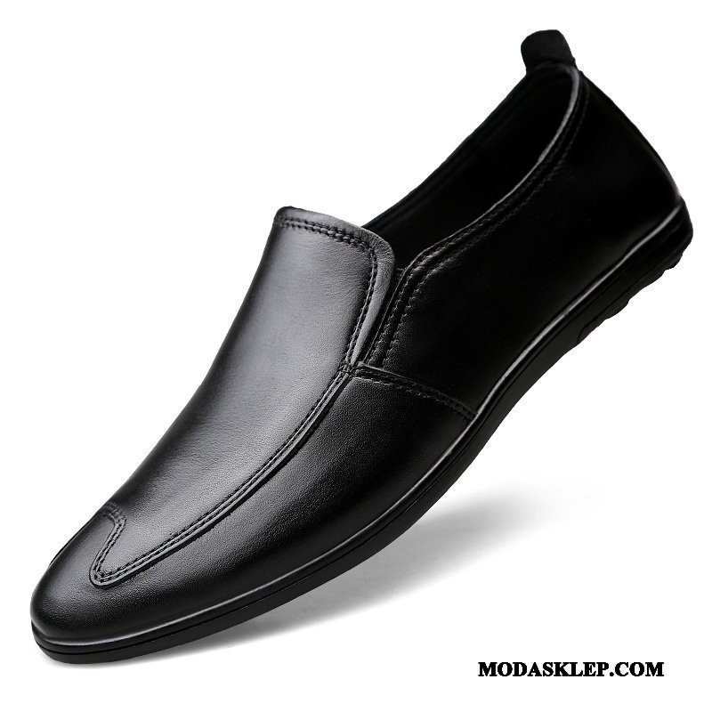 Męskie Mokasyny Kupię Lato Prawdziwa Skóra Buty Żeglarskie 2019 Tendencja Brązowy