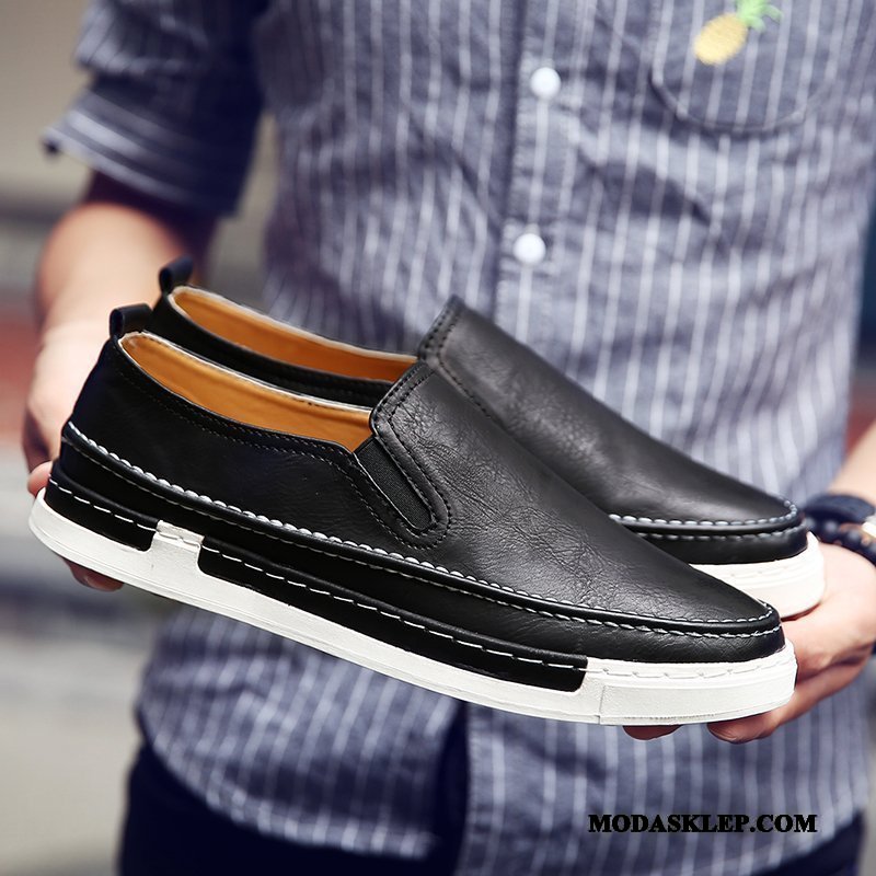 Męskie Mokasyny Na Sprzedaż 2019 Slip On Męska Lato Skórzane Buty Żółty
