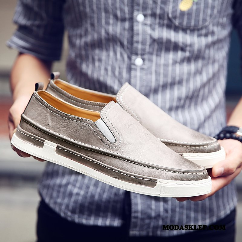 Męskie Mokasyny Na Sprzedaż 2019 Slip On Męska Lato Skórzane Buty Żółty
