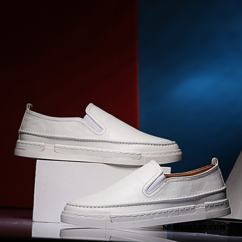 Męskie Mokasyny Na Sprzedaż 2019 Slip On Męska Lato Skórzane Buty Żółty
