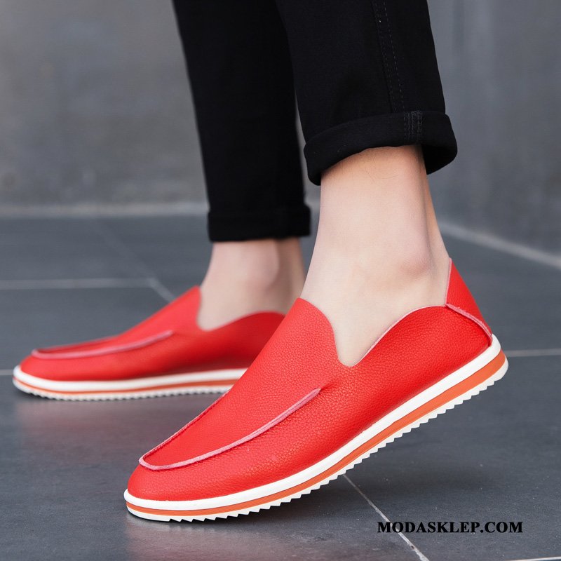 Męskie Mokasyny Na Sprzedaż Casual Skóra Skórzane Buty Tendencja Męska Zielony