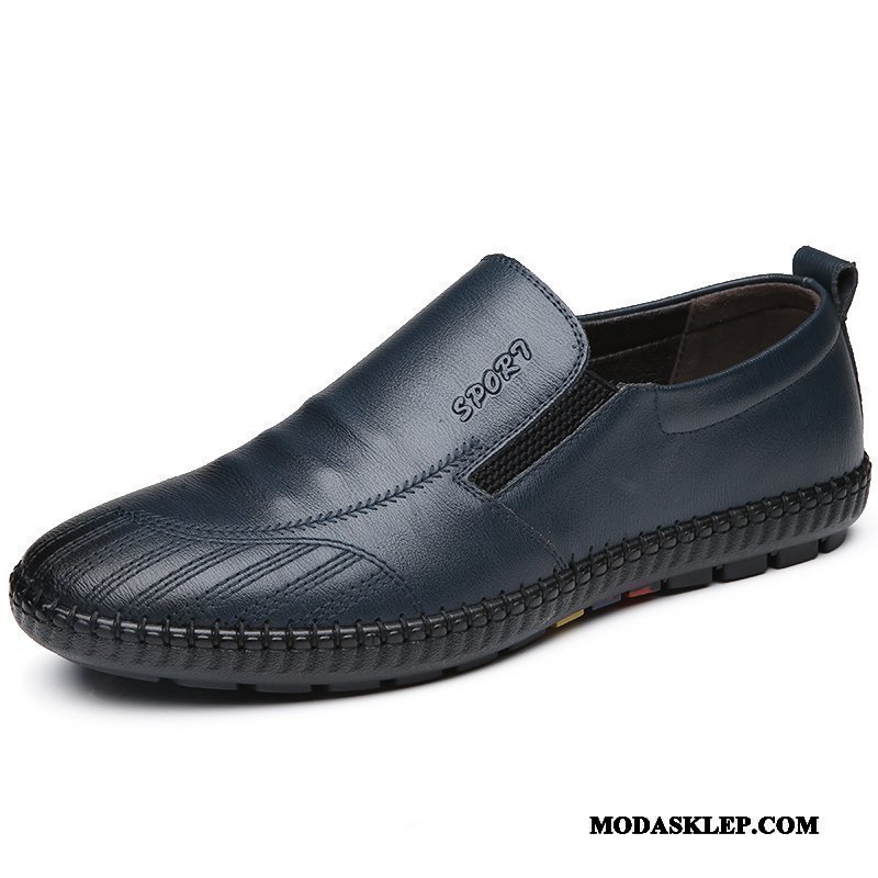 Męskie Mokasyny Online Duży Buty Żeglarskie Casual Miękka Podeszwa Duży Rozmiar Granatowy
