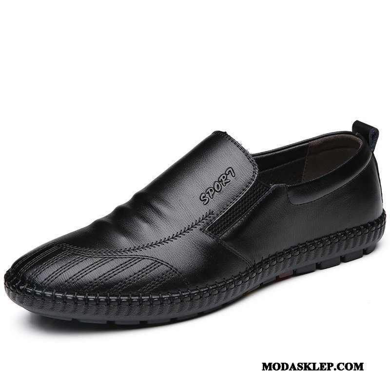 Męskie Mokasyny Online Duży Buty Żeglarskie Casual Miękka Podeszwa Duży Rozmiar Granatowy