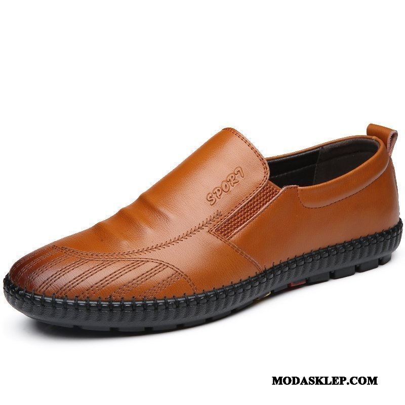 Męskie Mokasyny Online Duży Buty Żeglarskie Casual Miękka Podeszwa Duży Rozmiar Granatowy