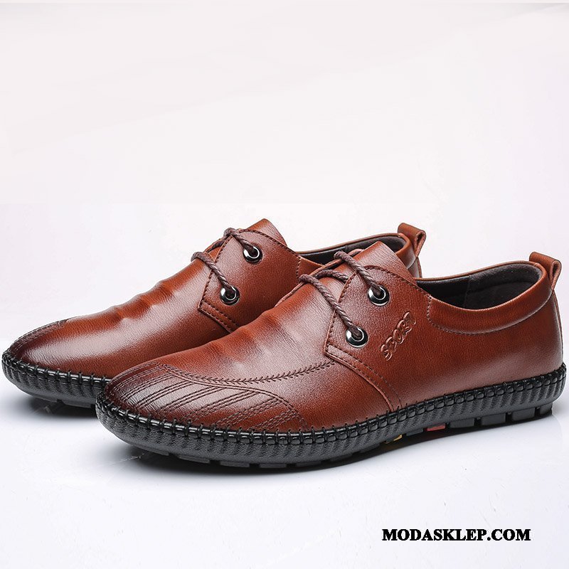 Męskie Mokasyny Online Duży Buty Żeglarskie Casual Miękka Podeszwa Duży Rozmiar Granatowy