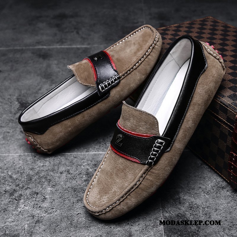 Męskie Mokasyny Online Męska Brytyjski Buty Żeglarskie Tendencja 2019 Szary