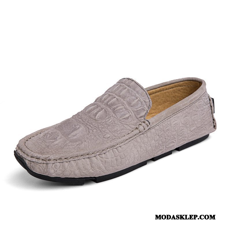Męskie Mokasyny Sklep Buty Casual Miękka Podeszwa Tendencja Buty Żeglarskie Niebieski