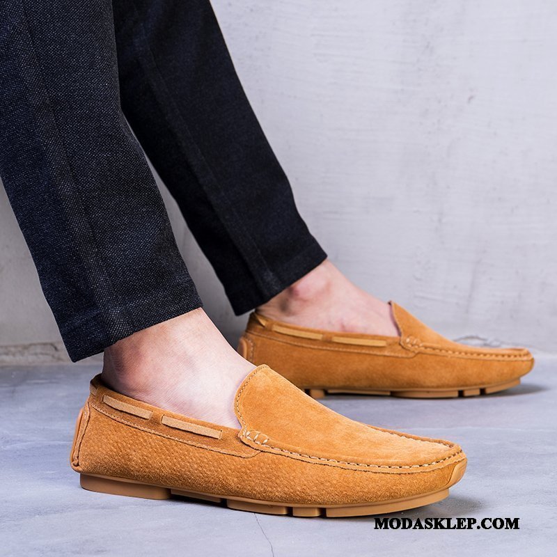 Męskie Mokasyny Sklep Casual Męska Wszystko Pasuje Buty Żeglarskie Tendencja Czarny