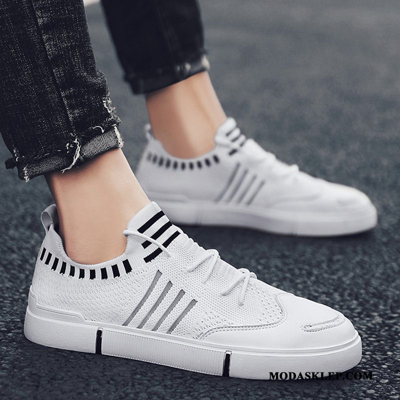 Męskie Mokasyny Sklep Męska Casual Buty Na Deskorolke Oddychające Lato Khaki Czerwony